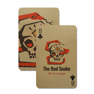 Gold Glitter Playing Cards