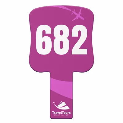 Paddle Shape Auction Paddles - Custom Flying Discs