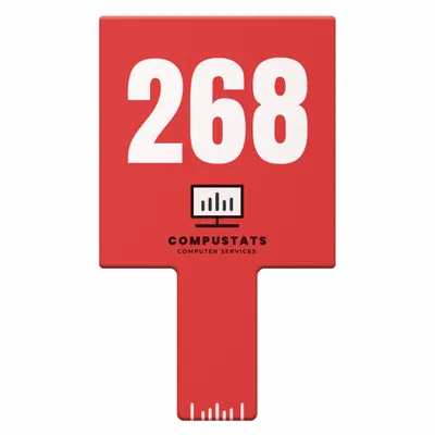 Paddle Shape Auction Paddles - Custom Flying Discs