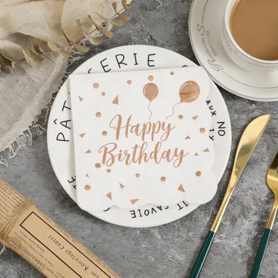 Scallop Foil Stamped Napkins - Custom Flying Discs