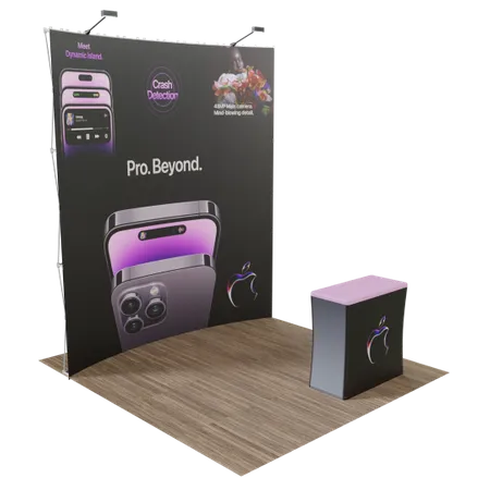 8’ x 8’ Trade Show Displays - Custom Flying Discs