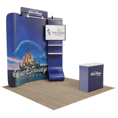 10' x 10' Trade Show Displays - Custom Flying Discs