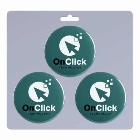 3 pack_Round Lapel Pin 1.00 inch - Custom Flying Discs