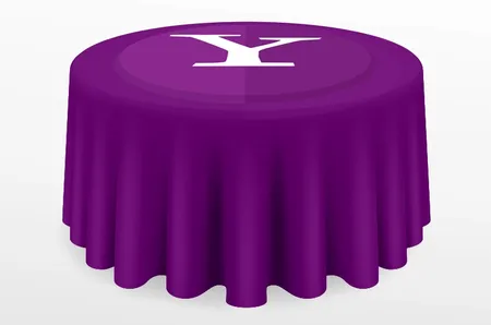 Custom Round Table Covers - Custom Flying Discs