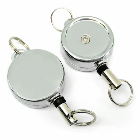 Silver Reel Keychain Silver Reel Keychain - Custom Flying Discs