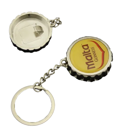 Bottle Cap-shaped Bottle Opener Keychain Bottle Cap-shaped Bottle Opener Keychain - Custom Flying Discs