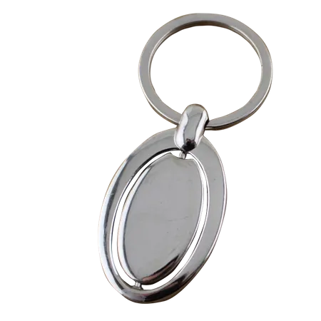 Spinning Oval Metal Keychain Spinning Oval Metal Keychain - Custom Flying Discs