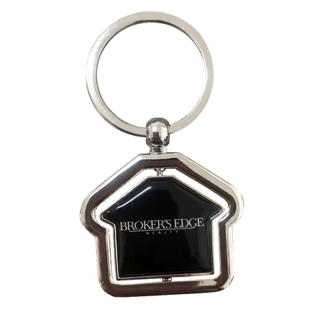 Spinning House Metal Keychain Spinning House Metal Keychain - Custom Flying Discs