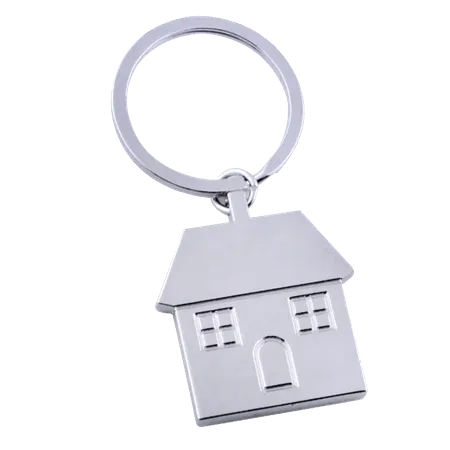 Happy Home Metal Keychain Happy Home Metal Keychain - Custom Flying Discs