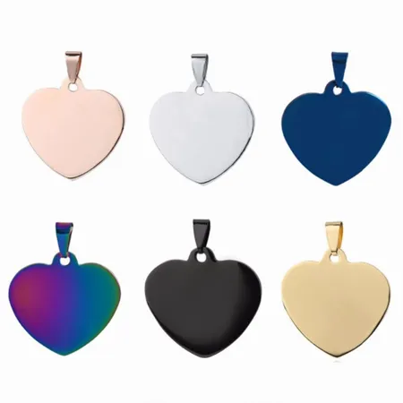 Full Color Heart Metal Keychain Full Color Heart Metal Keychain - Custom Flying Discs