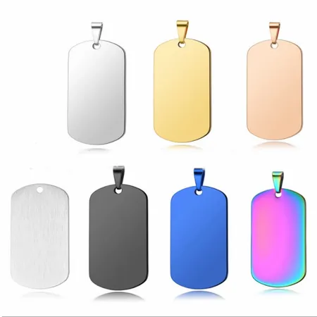 Sleek Military Dog Tag Metal Keychain Sleek Military Dog Tag Metal Keychain - Custom Flying Discs