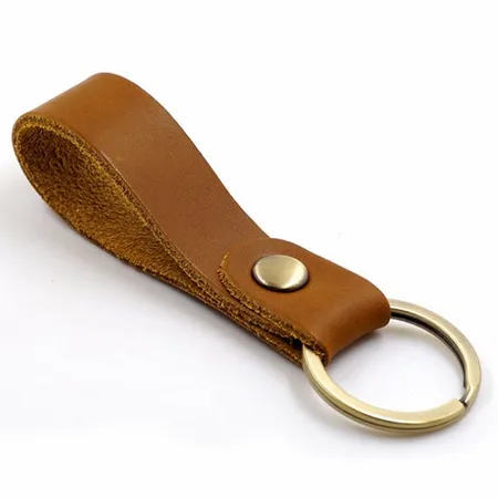 Suave Leather Keychain - Custom Flying Discs