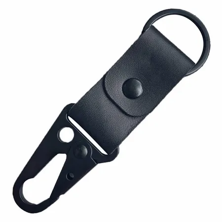 Leather Button Keychain - Custom Flying Discs