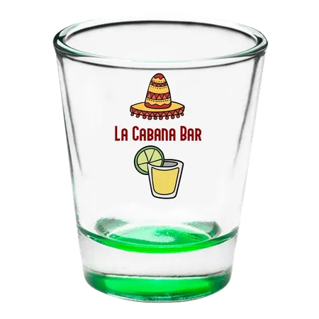 Clear Glass Shot Glass - Custom Flying Discs
