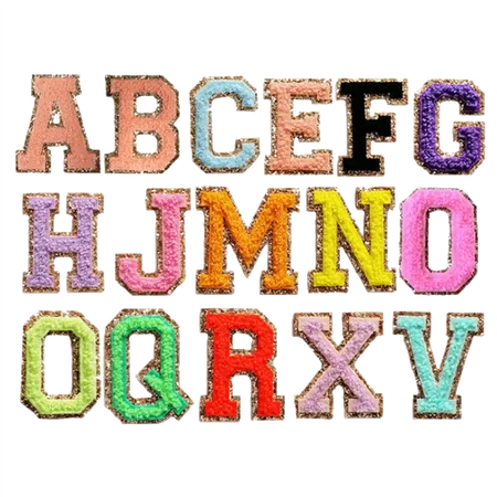 Chenille Letters with Metallic Backing - Custom Flying Discs