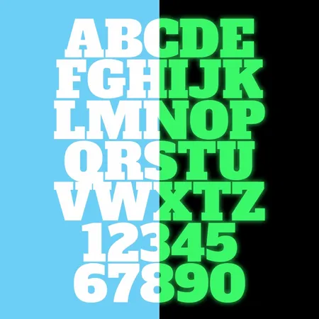 Alphanumeric Glow In The Dark Patches - Custom Flying Discs