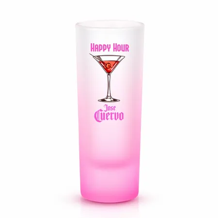 Tall Shot Glass - Colored & Frosted - Custom Flying Discs