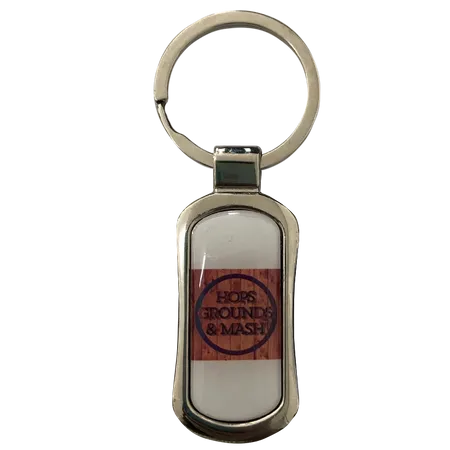 Stylish Rectangle Metal Keychain Stylish Rectangle Metal Keychain - Custom Flying Discs