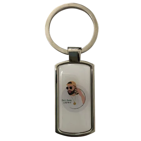 Straight Rectangle Metal Keychain Straight Rectangle Metal Keychain - Custom Flying Discs
