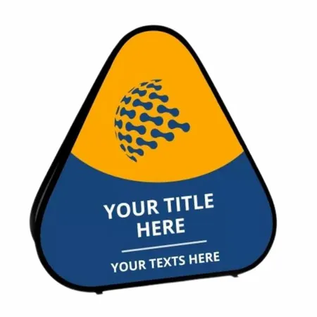 Triangle Pop Up Banners - Custom Flying Discs