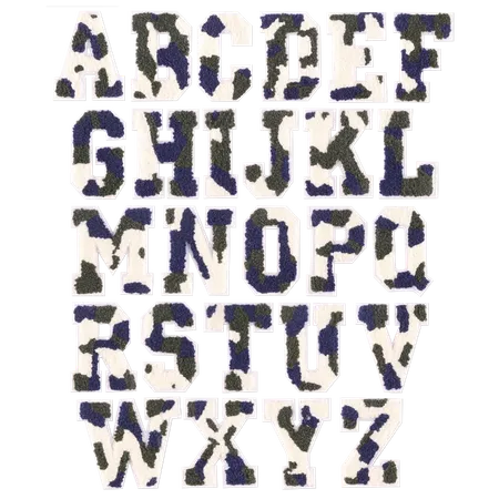 Chenille Camo Letters Patches - Custom Flying Discs