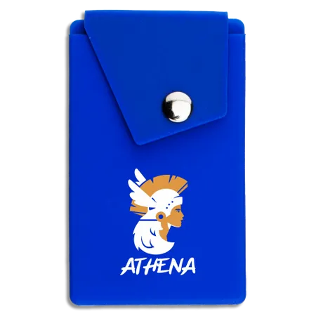 Silicone Card Holder Pressed-On Button Pocket - Custom Flying Discs