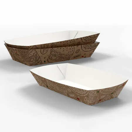 Paper Food Tray - Custom Flying Discs