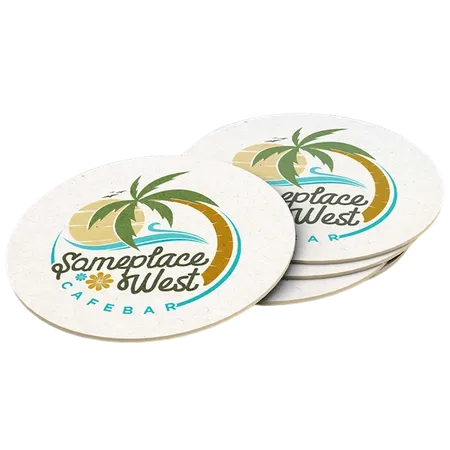 Super Absorbent Bar Coaster - Custom Flying Discs