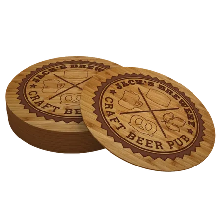 Bamboo Coaster - Custom Flying Discs