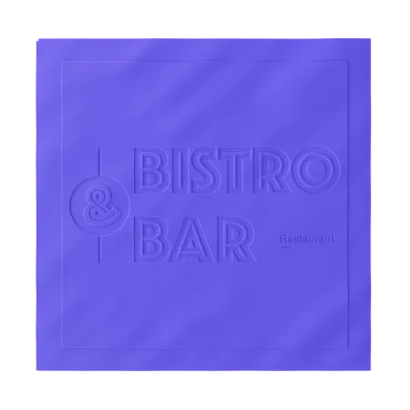 Custom Debossed Beverage Napkin - Custom Flying Discs