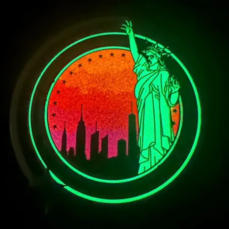 Glow In The Dark Badge Glow In The Dark Badge - Custom Flying Discs