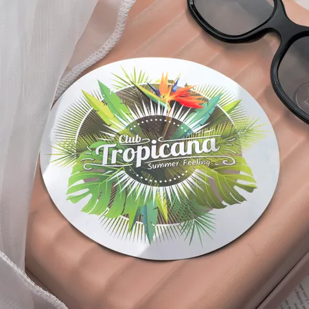 Metallic Silver Paper Stickers Metallic Silver Paper Stickers - Custom Flying Discs