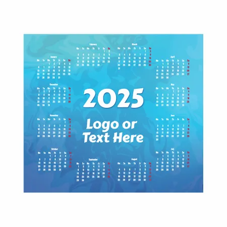 Light Blue Calendar Mouse Pad Light Blue Calendar Mouse Pad - Custom Flying Discs