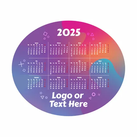 Colorful Gradient Calendar Mouse Pad Colorful Gradient Calendar Mouse Pad - Custom Flying Discs