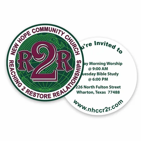 Circle Business Cards - Custom Flying Discs