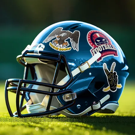 Football Helmet Stickers Football Helmet Stickers - Custom Flying Discs