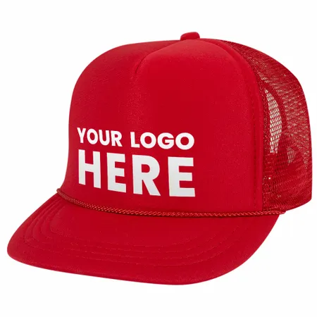 Otto 68-216 Youth Kids 5-Panel High Crown Foam Trucker Hat, Mesh Back Otto 68-216 Youth Kids 5-Panel High Crown Foam Trucker Hat, Mesh Back - Custom Flying Discs