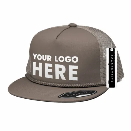 Academy Fits 2071G Rope Trucker Snapback Hat Academy Fits 2071G Rope Trucker Snapback Hat - Custom Flying Discs