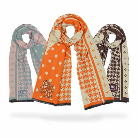 Cozy Cotton Polyester Scarves - Custom Flying Discs