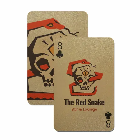 Gold Glitter Playing Cards - Custom Flying Discs