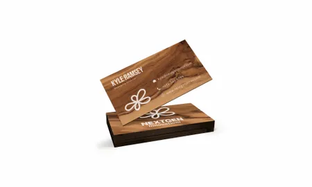 Environmentally Friendly Wooden House Card - Custom Flying Discs