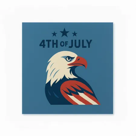 4th of July Napkins - Custom Flying Discs