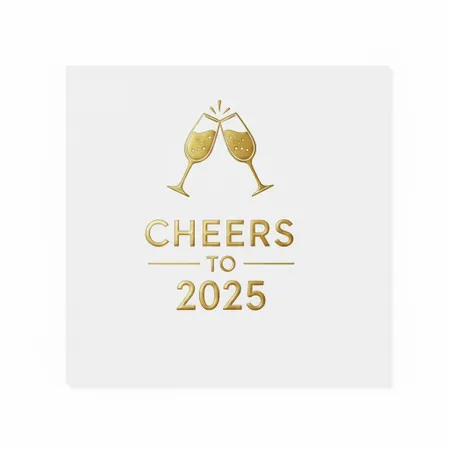 New Years Napkins - Custom Flying Discs