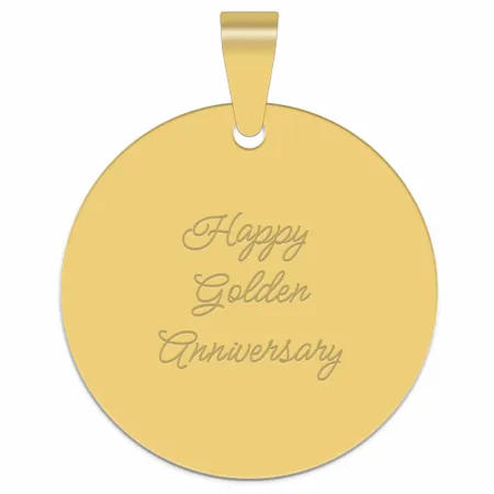 Full Color Circle Metal Keychain - Custom Flying Discs