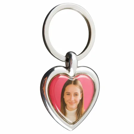 Spinning Heart Metal Keychain - Custom Flying Discs
