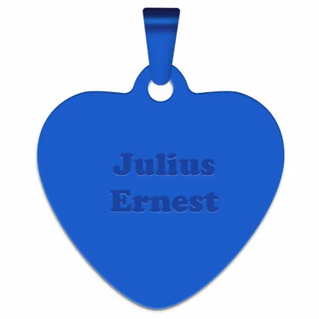 Full Color Heart Metal Keychain - Custom Flying Discs