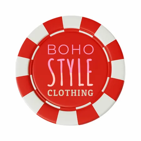 8 Stripe Custom Poker Chips - Inlay - Custom Flying Discs