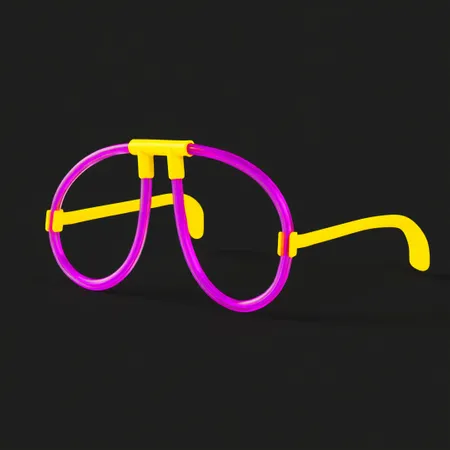 Neon Glasses - Custom Flying Discs