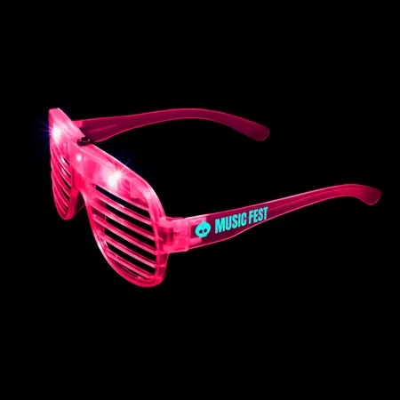 Light-Up LED Slotted Glasses - Custom Flying Discs
