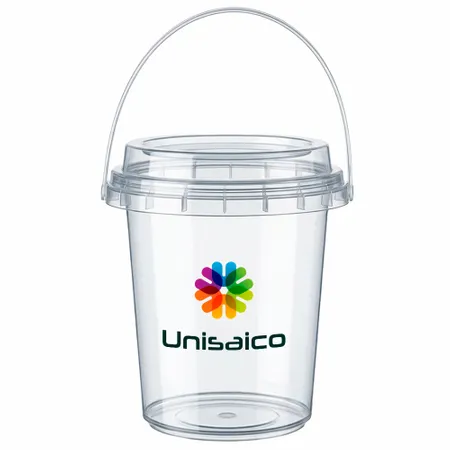 Premium Transparent Drink Buckets - Custom Flying Discs